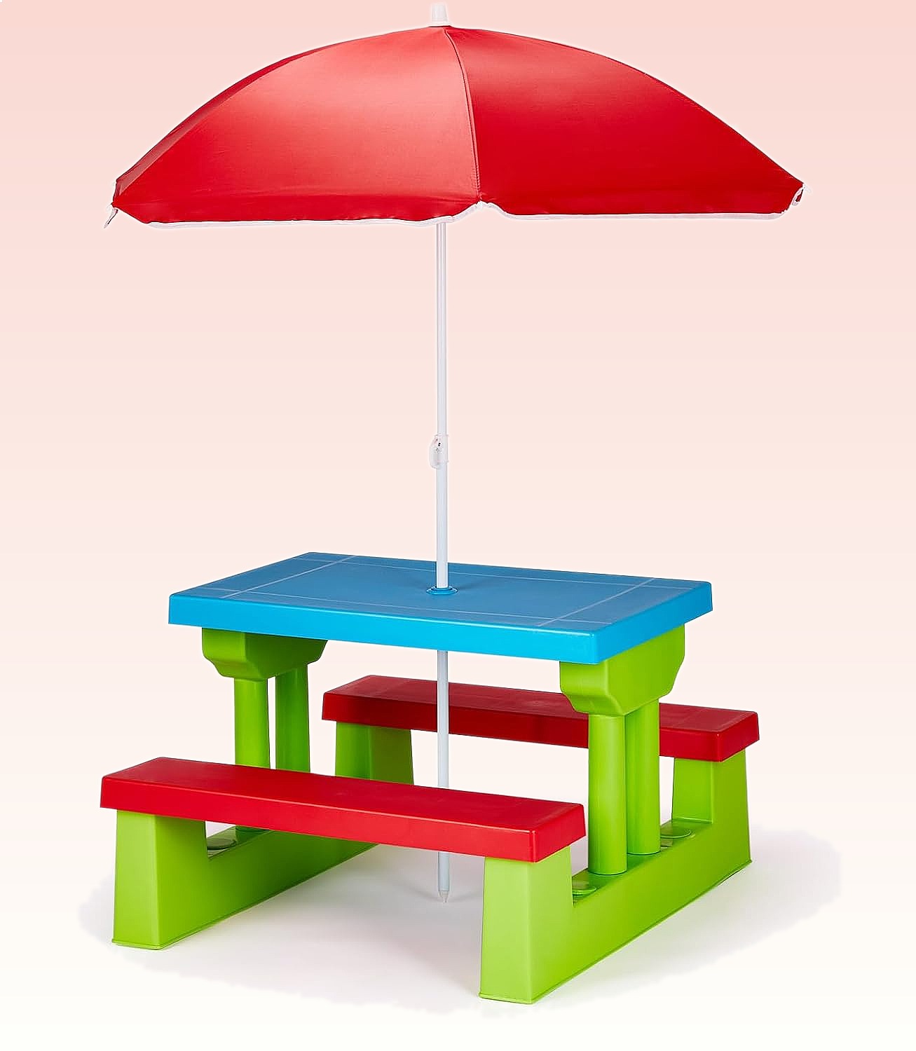 Kids Outdoor Bench With Umbrella - طاولة نزهة للأطفال من JOYMOR مع