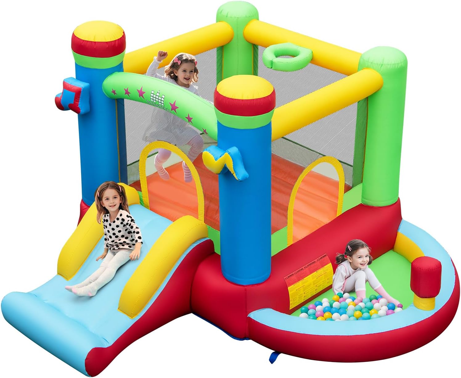 Kids Outdoor Basketball Hoop - بيت قفز قابل للنفخ مع حوض