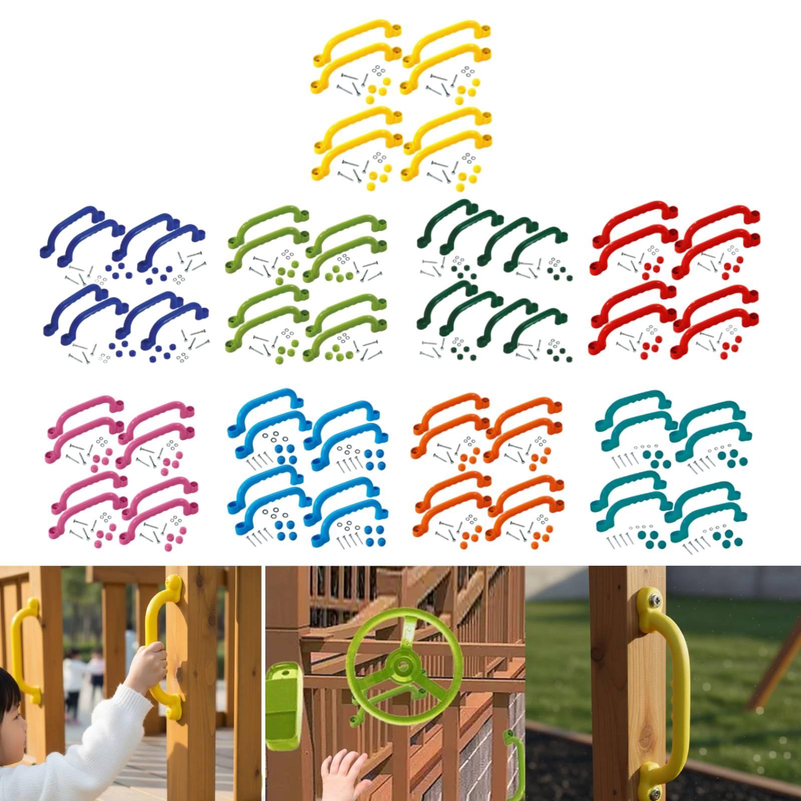 Kids Outdoor Frame - 8 قطع مقابض إطار التسلق سهلة
