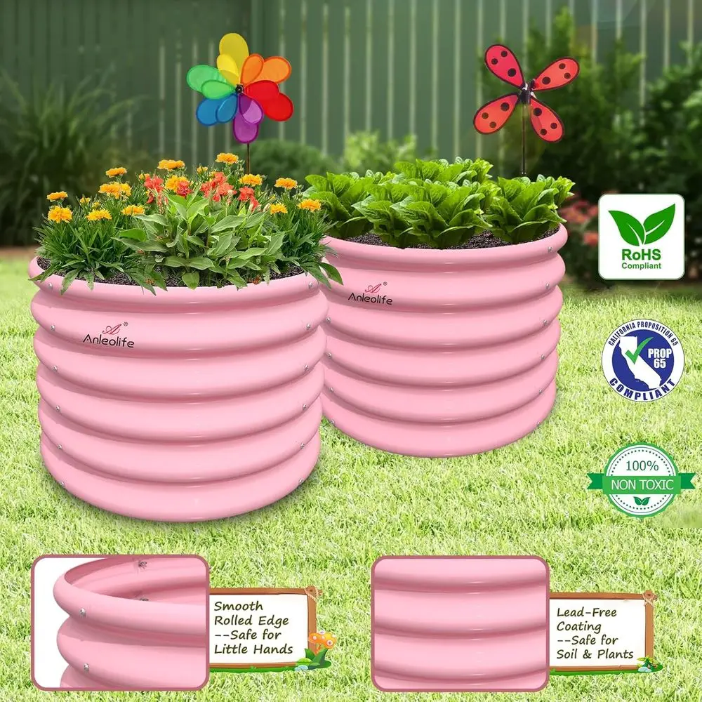 مجموعة من 5 أحواض زراعة صغيرة  - مراجعة Kids Outdoor Garden وسعره