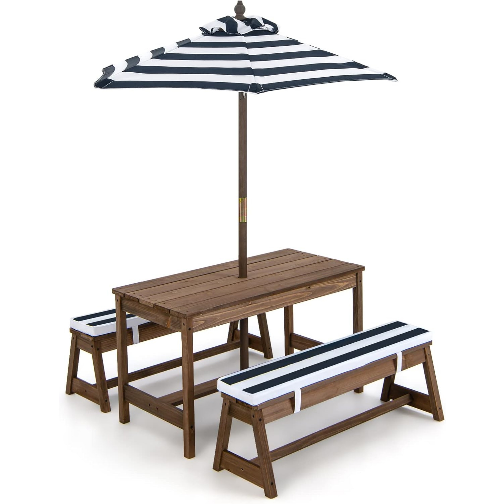 طاولة نزهة للأطفال مع مظلة قاب - مراجعة Kids Outdoor Bench With Umbrella وسعره