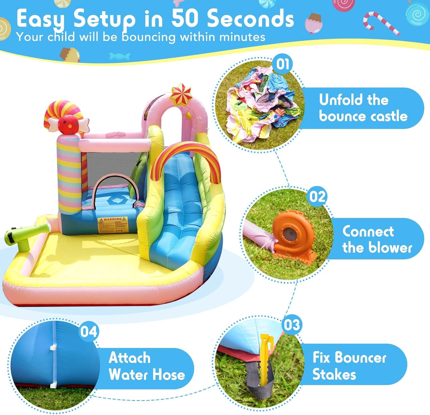 زحليقة مائية قابلة للنفخ للأطف - مراجعة Kids Outdoor Basketball Hoop وسعره