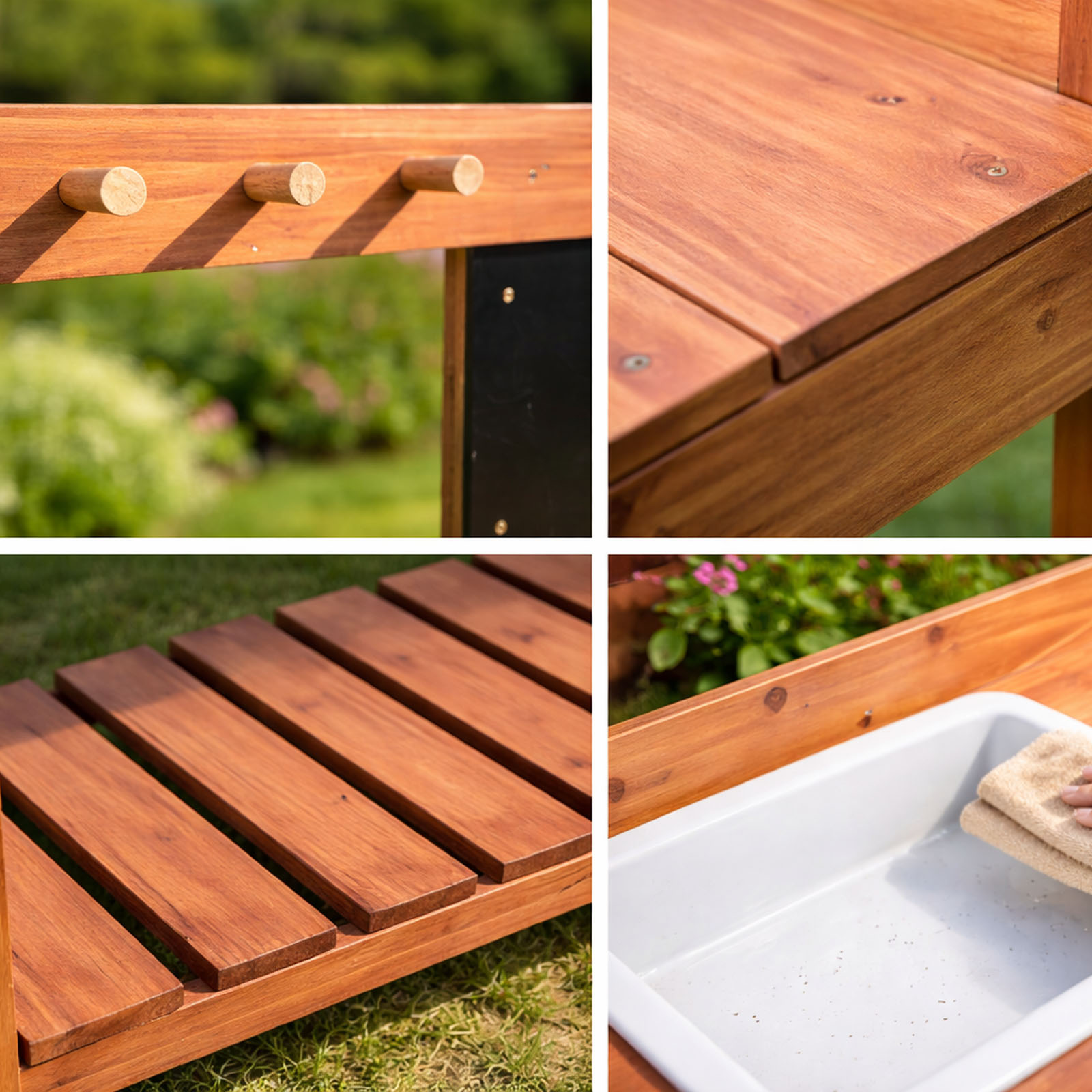 طاولات زراعة خشبية للأطفال للا - مراجعة Kids Outdoor Garden وسعره