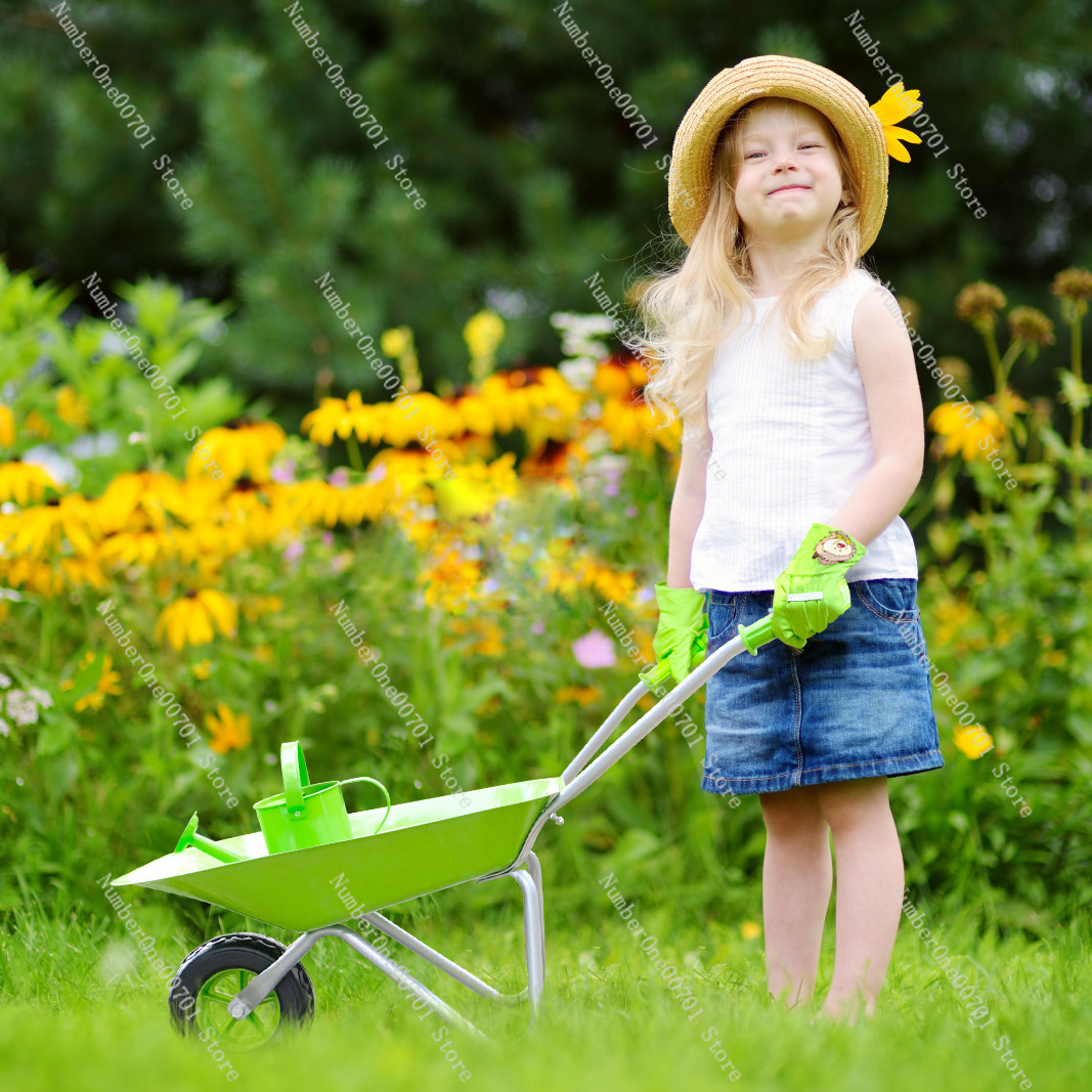 عربة يدوية خضراء للأطفال للعب  - مراجعة Kids Outdoor Activity Set وسعره