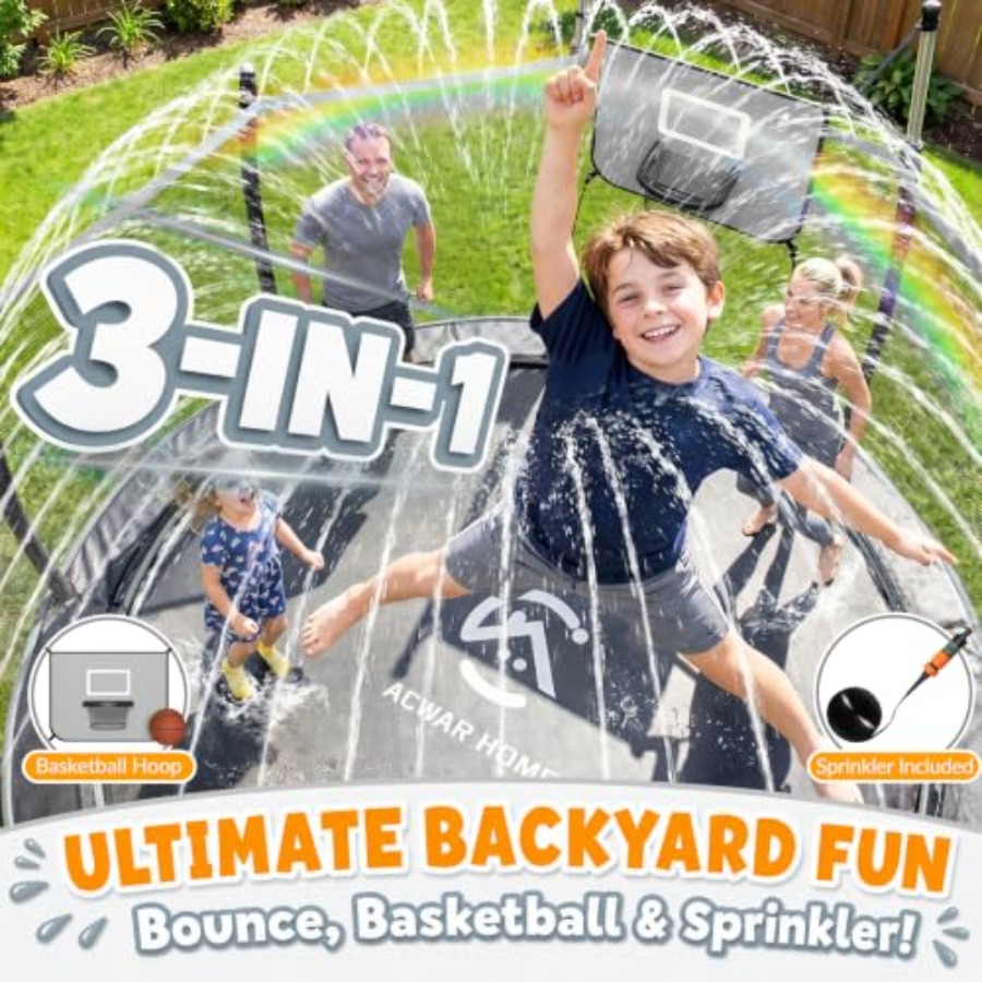 ترامبولين خارجي للفناء الخلفي  - مراجعة Kids Outdoor Trampoline وسعره