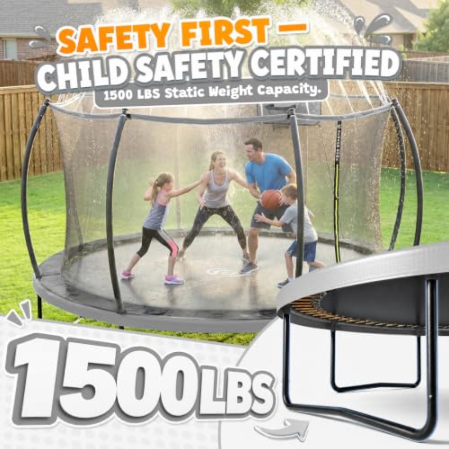 ترامبولين خارجي للفناء الخلفي  - مراجعة Kids Outdoor Trampoline وسعره