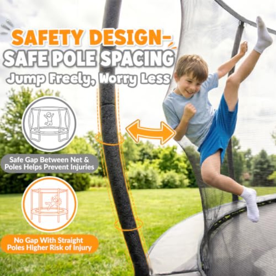 ترامبولين خارجي للفناء الخلفي  - مراجعة Kids Outdoor Trampoline وسعره