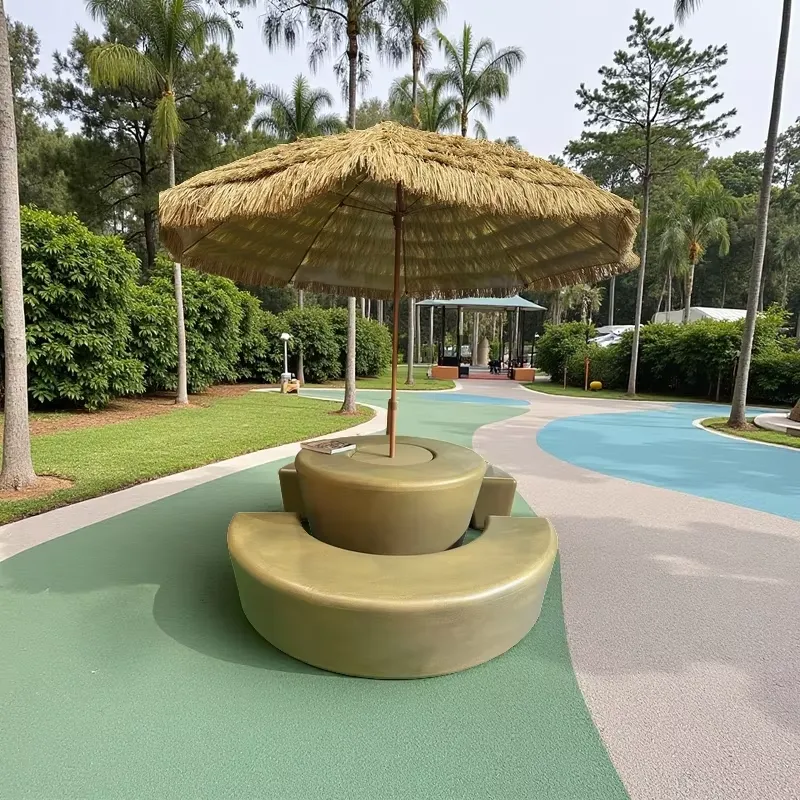 طقم طاولة وكراسي خارجية عصرية  - مراجعة Kids Outdoor Bench With Umbrella وسعره