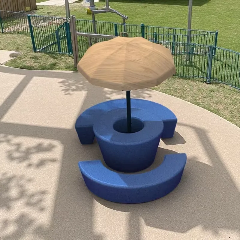 طقم طاولة وكراسي خارجية عصرية  - مراجعة Kids Outdoor Bench With Umbrella وسعره