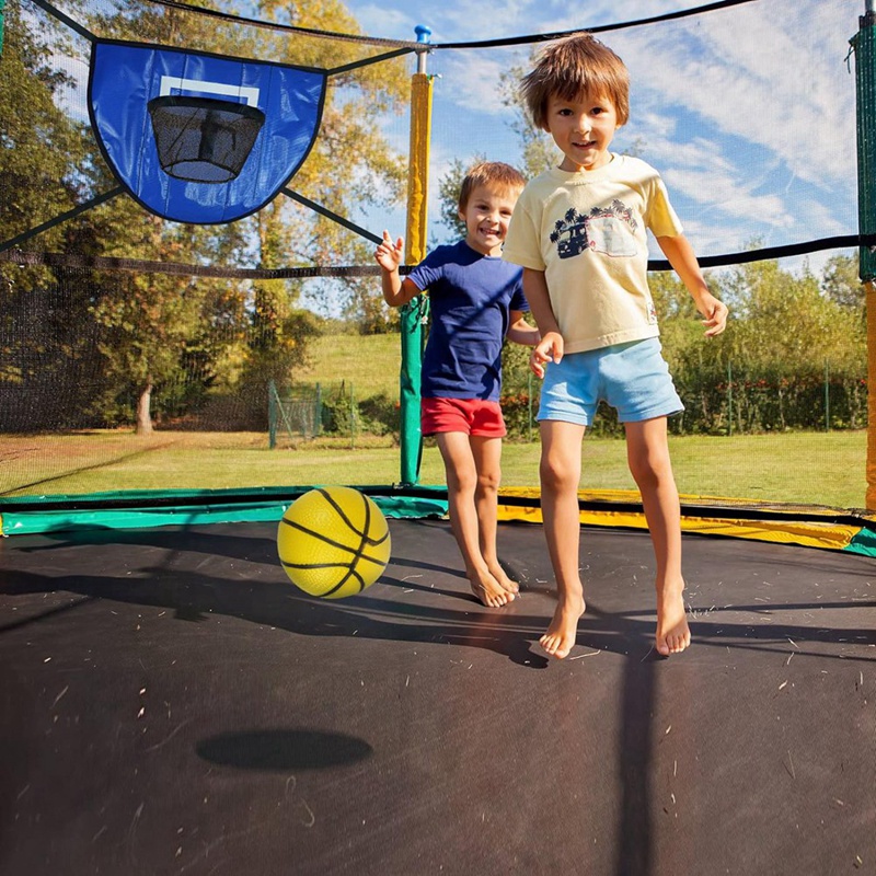 طقم ترامبولين لكرة السلة مع مض - مراجعة Kids Outdoor Trampoline وسعره
