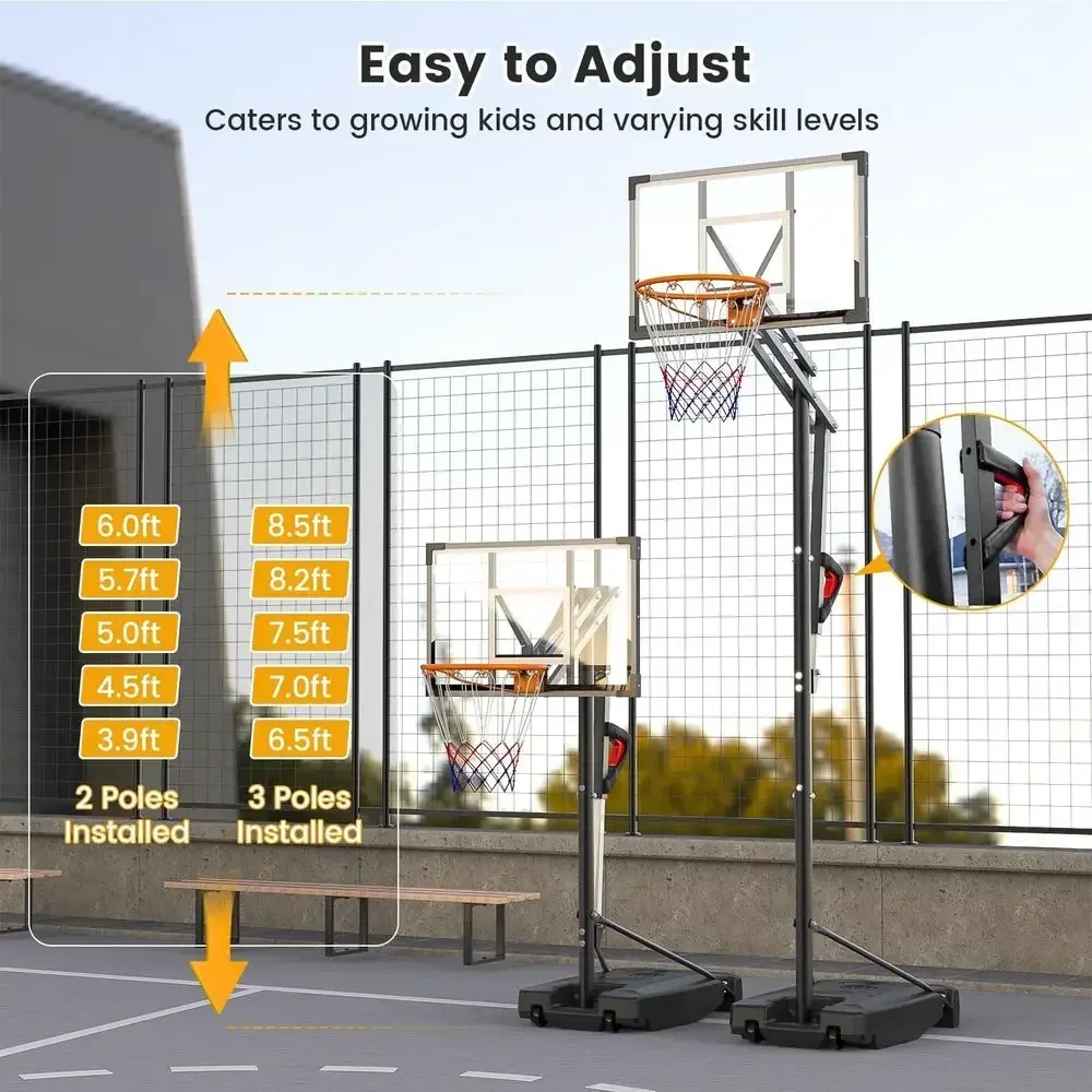 حلبة كرة سلة محمولة للاستخدام  - مراجعة Kids Outdoor Basketball Hoop وسعره