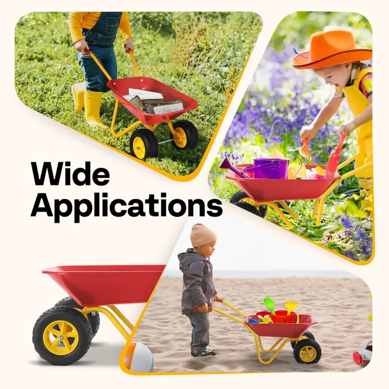 عربة يد للأطفال مع مجموعة أدوا - مراجعة Kids Outdoor Garden وسعره