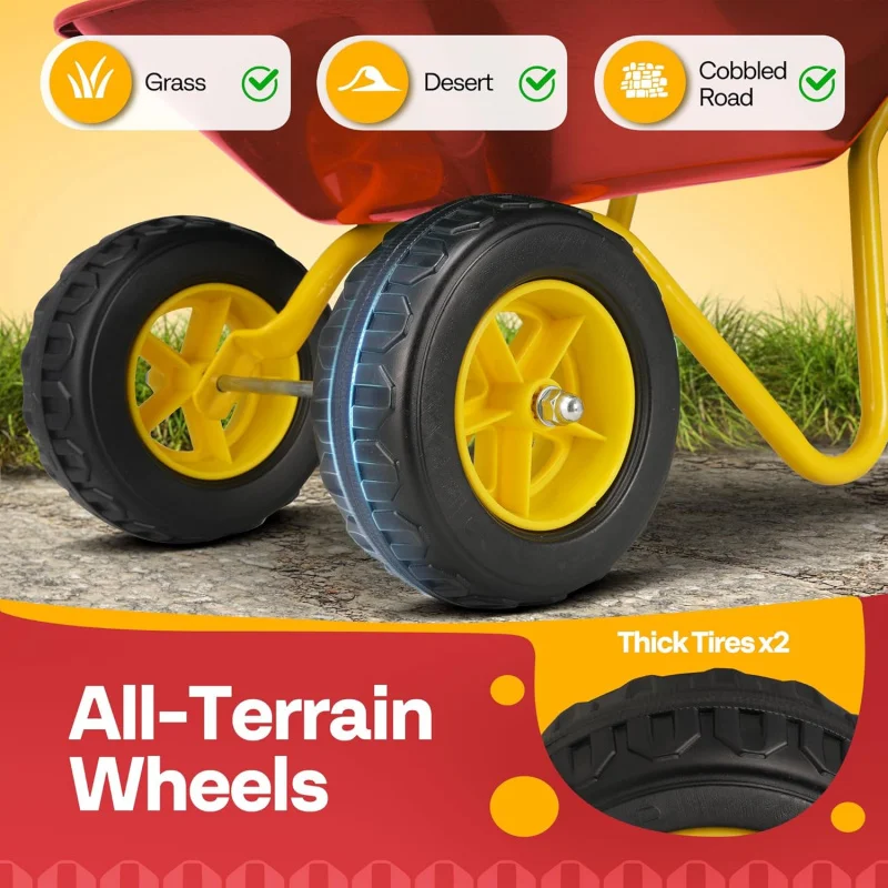 عربة يد للأطفال مع مجموعة أدوا - مراجعة Kids Outdoor Garden وسعره